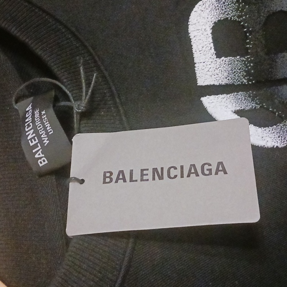 NWT Balenciaga Black Sweatshirt Size M - Picture 6 of 6